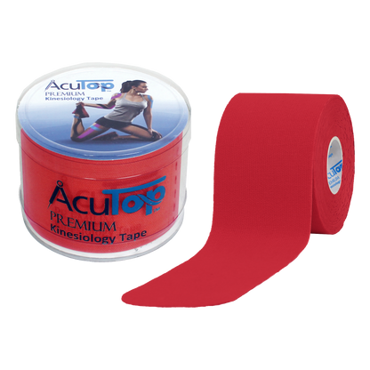 Acutop - Premium Kinesiologie Tape - Rood - 5cm x 5m - Intertaping.nl