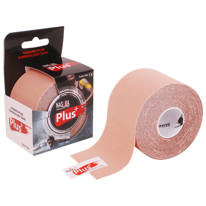 Nasara Plus - Kinesiologie Tape -Beige - 5cm x 5m - Intertaping.nl
